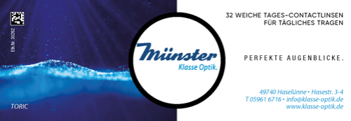 Torische Tageskontaktlinsen bei Optik Münster in Haselünne